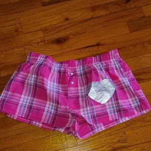 PINK Victoria's Secret Multicolor Plaid Shorts